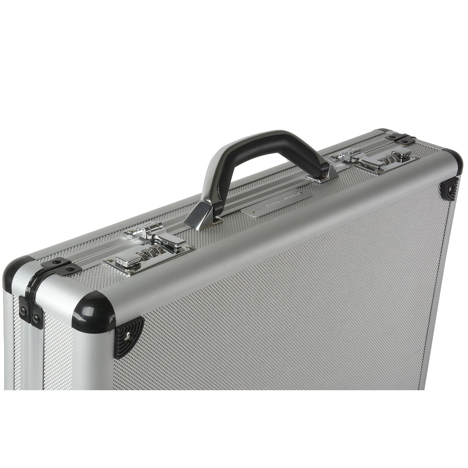 Alpine Swiss Aluminum Attache Case Padded Laptop Briefcase Combo Lock